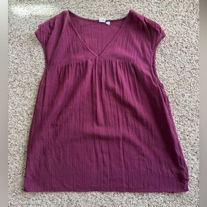 GAP Berry Cap Sleeve Blouse